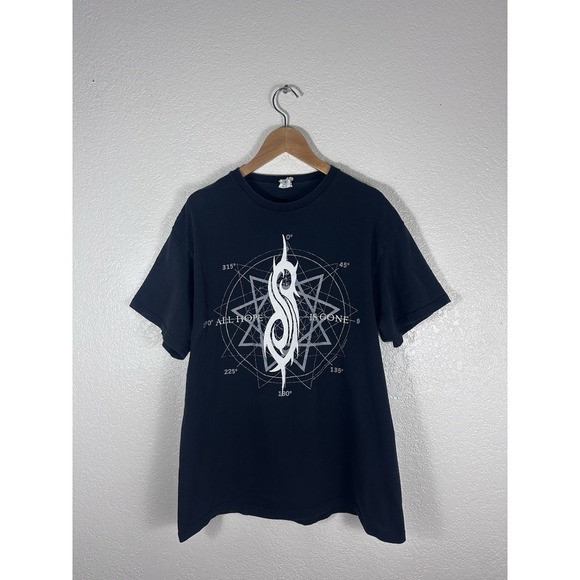 Rock Steady Other - 2009 Slipknot All Hope Is Gone Double Sided Band T-Shirt Black Size Large